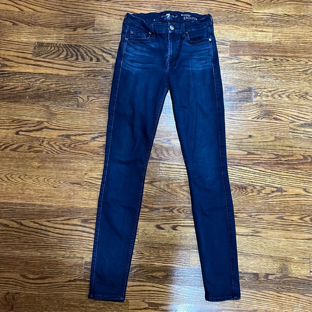 7 For All Mankind the mid rise skinny jeans size 26